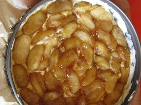 Käsekuchen mit Apfel und Karamell - Rezept - Bild Nr. 1621