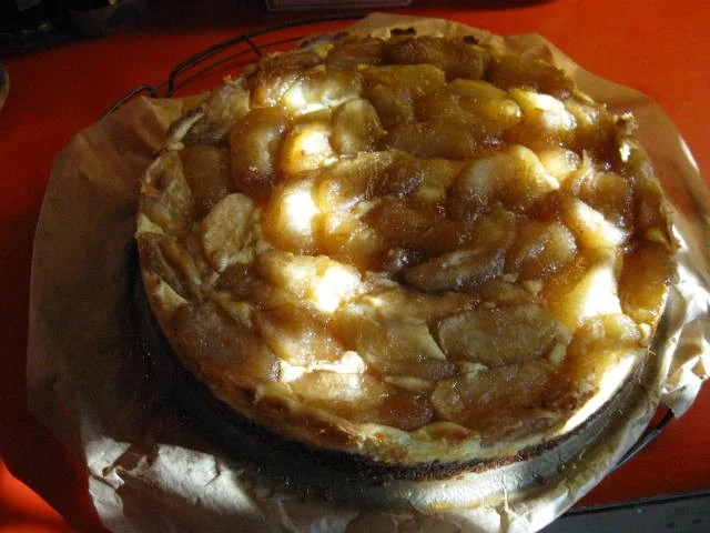 Käsekuchen mit Apfel und Karamell - Rezept - Bild Nr. 1623