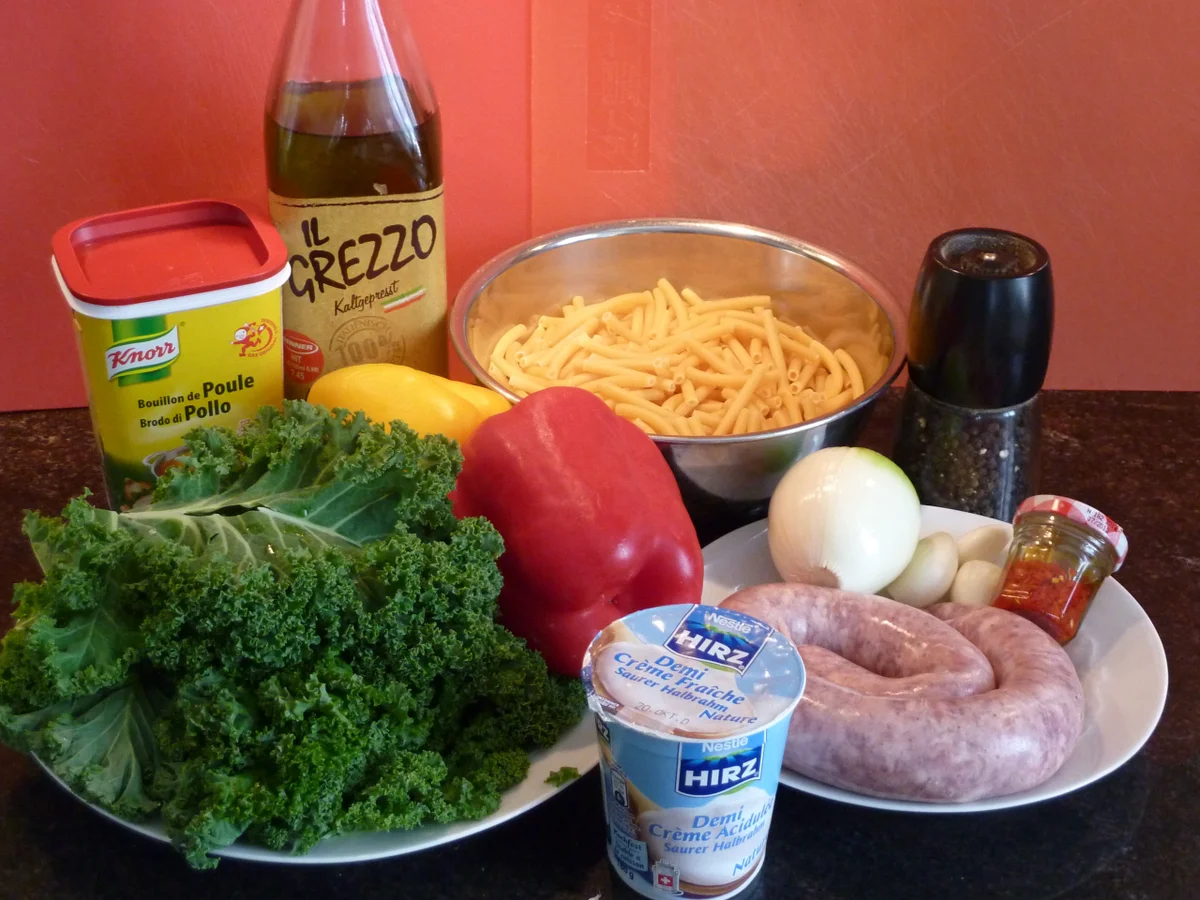 Maccheroni con verza e peperoni - Rezept - Bild Nr. 1608