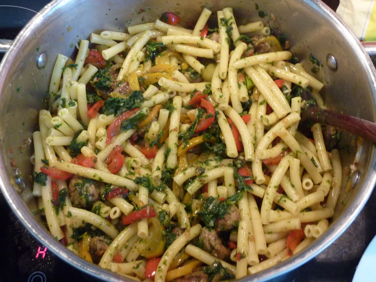 Maccheroni con verza e peperoni - Rezept - Bild Nr. 1618