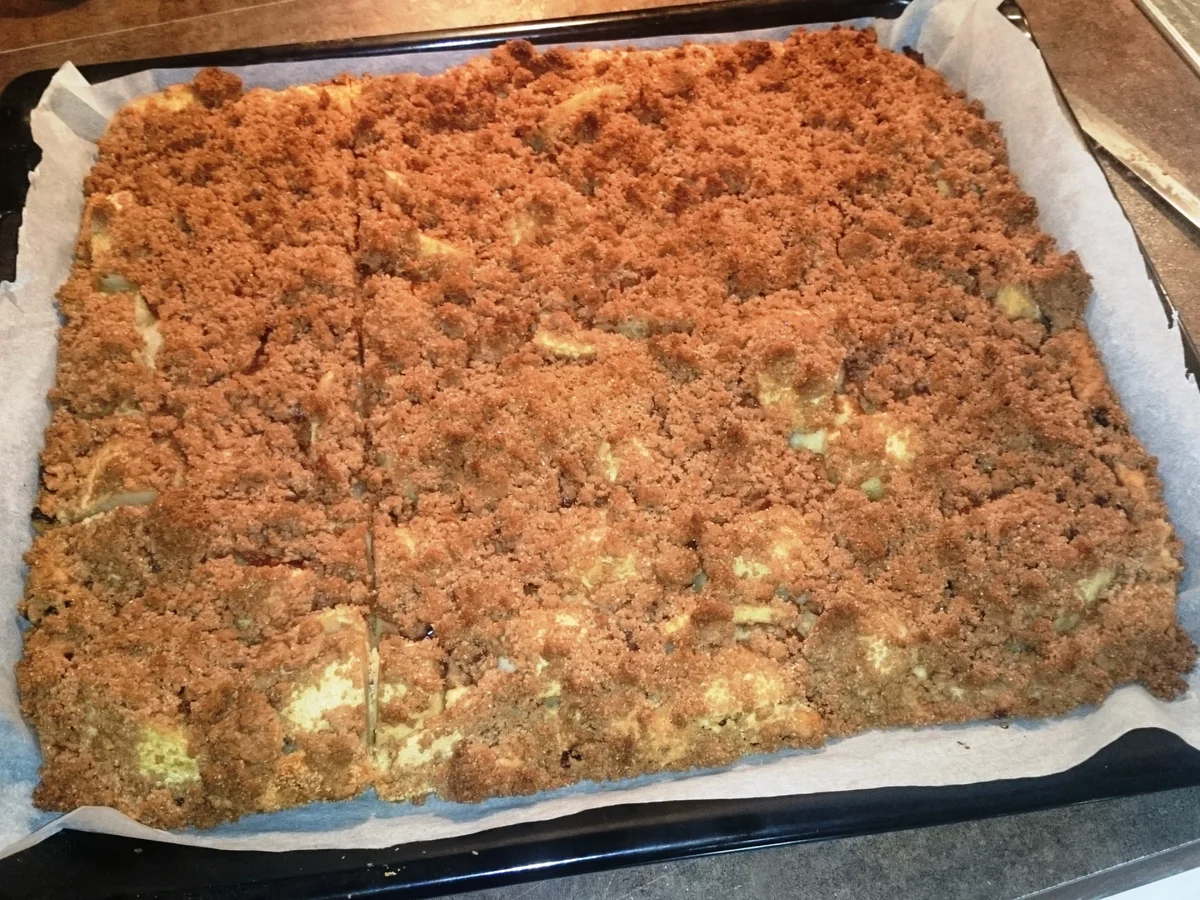 Rezept: Birnenkuchen für ein Blech mit Kakao-Streusel Bild Nr. 1665 Birnenkuchen für ein Blech mit Kakao-Streusel - Rezept - Bild Nr. 1665