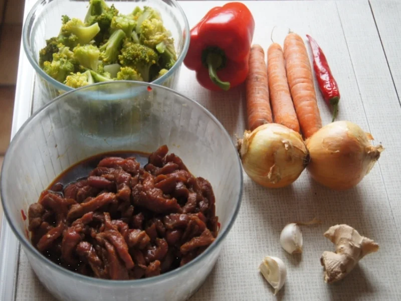 Rindfleischwok mit Gemüse - Rezept - Bild Nr. 1692