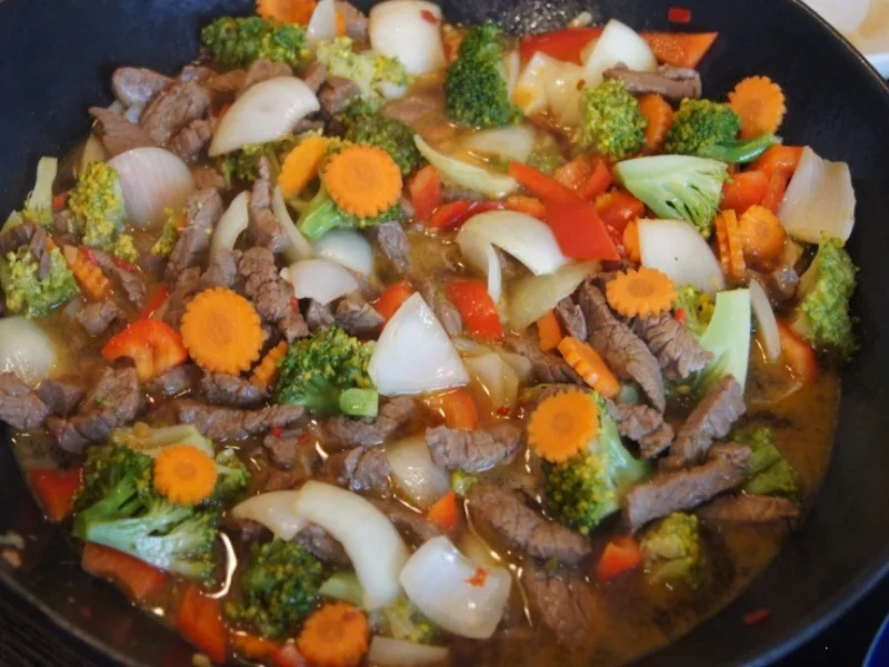 Rindfleischwok mit Gemüse - Rezept - Bild Nr. 1707