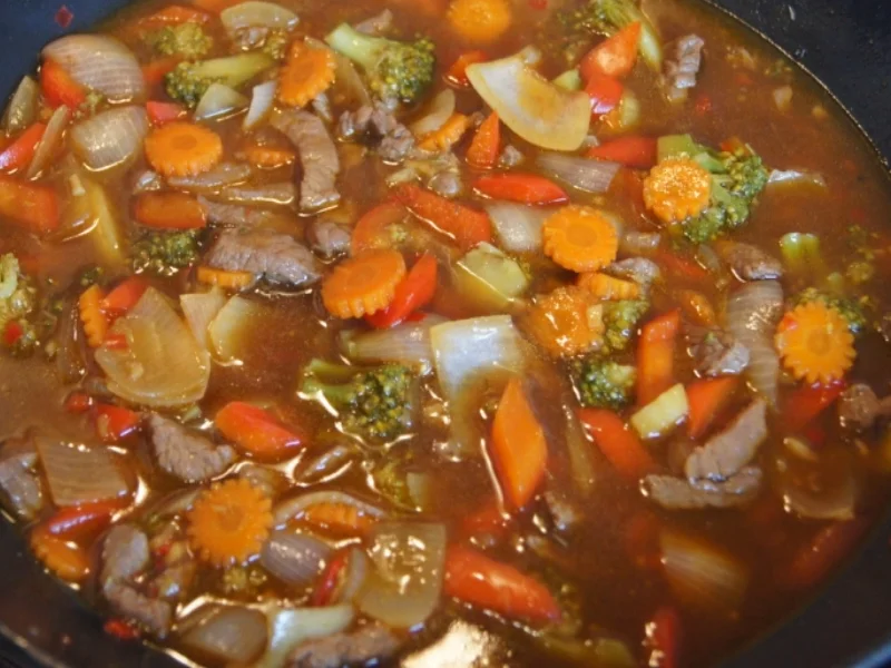 Rindfleischwok mit Gemüse - Rezept - Bild Nr. 1708