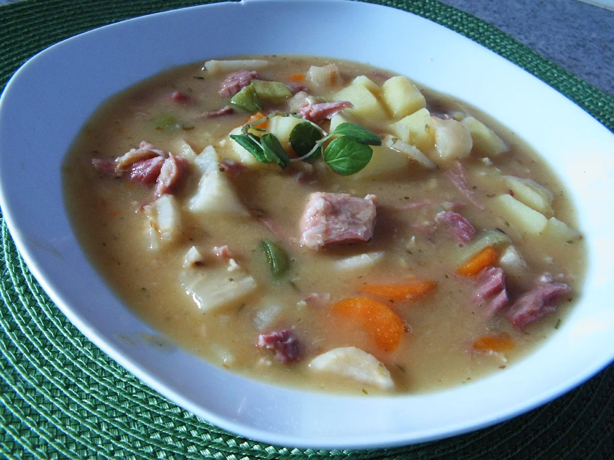 Rezept: Erbseneintopf mit Kasseler Bild Nr. 1700 Erbseneintopf mit Kasseler - Rezept - Bild Nr. 1700