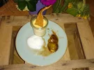 Orangen-Karamell-Crème mit Feigen und Holunderblüten-Espuma - Rezept - Bild Nr. 1739