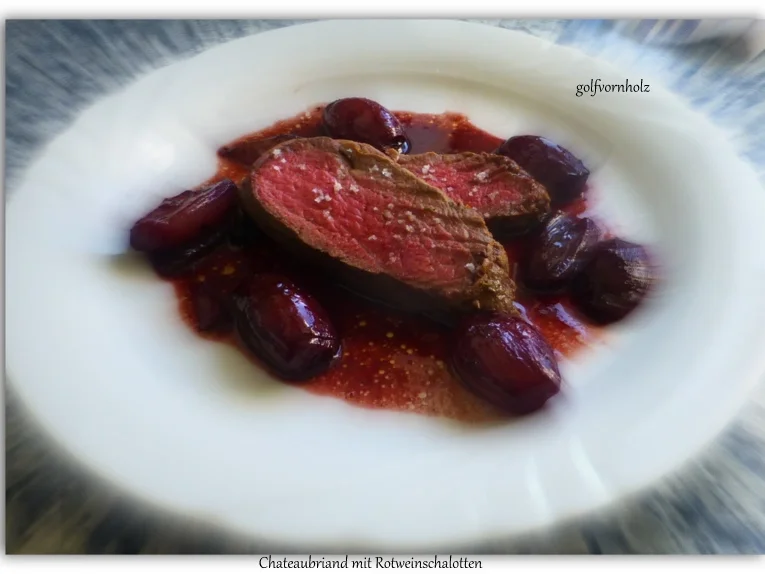 Chateaubriand mit Rotweinschalotten - Rezept - Bild Nr. 1750