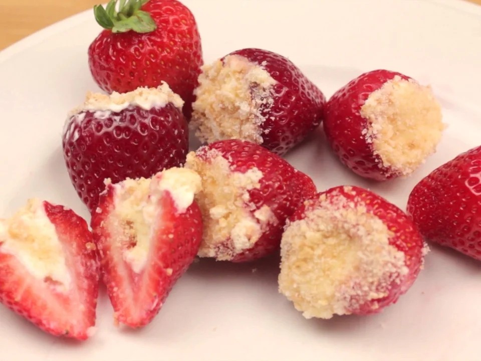 Erdbeeren mit Frischkäse - Rezept - Bild Nr. 1744