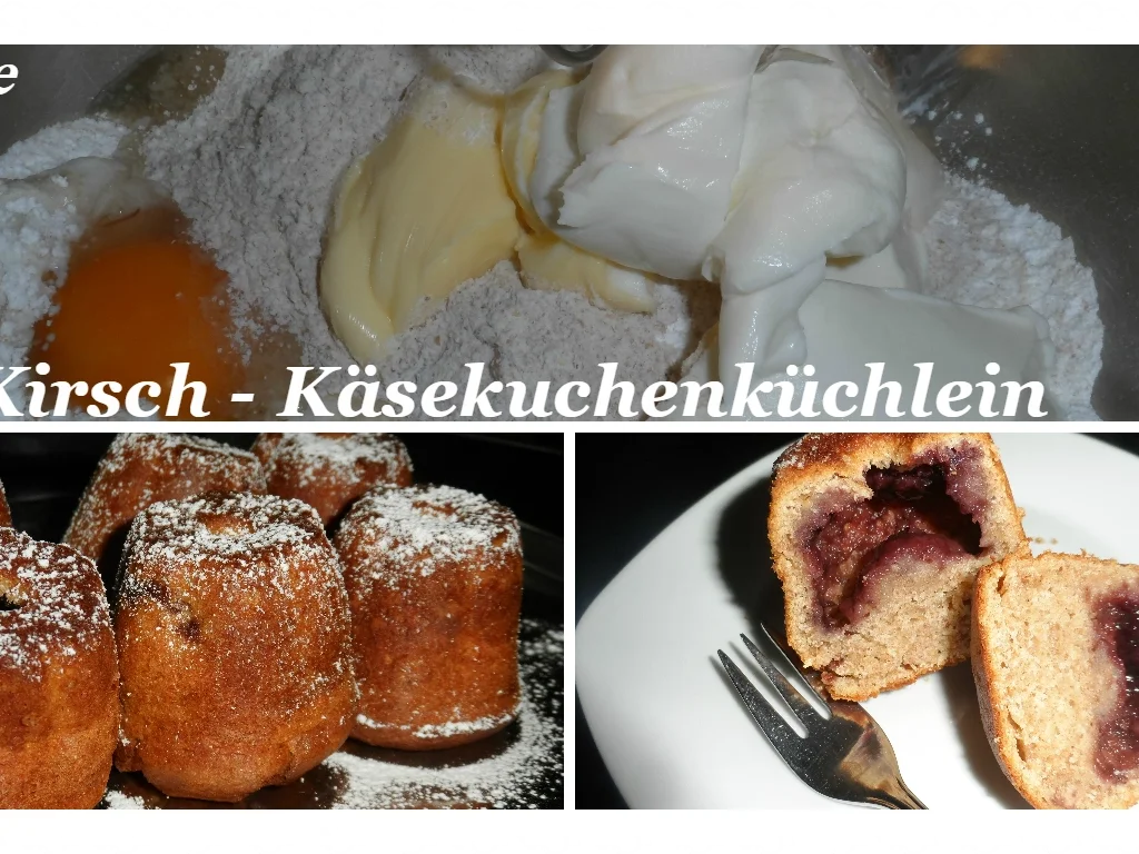 Rezept: BiNe` S KIRSCH - KÄSEKUCHENKÜCHLEIN Bild Nr. 1744 BiNe` S KIRSCH - KÄSEKUCHENKÜCHLEIN - Rezept - Bild Nr. 1744