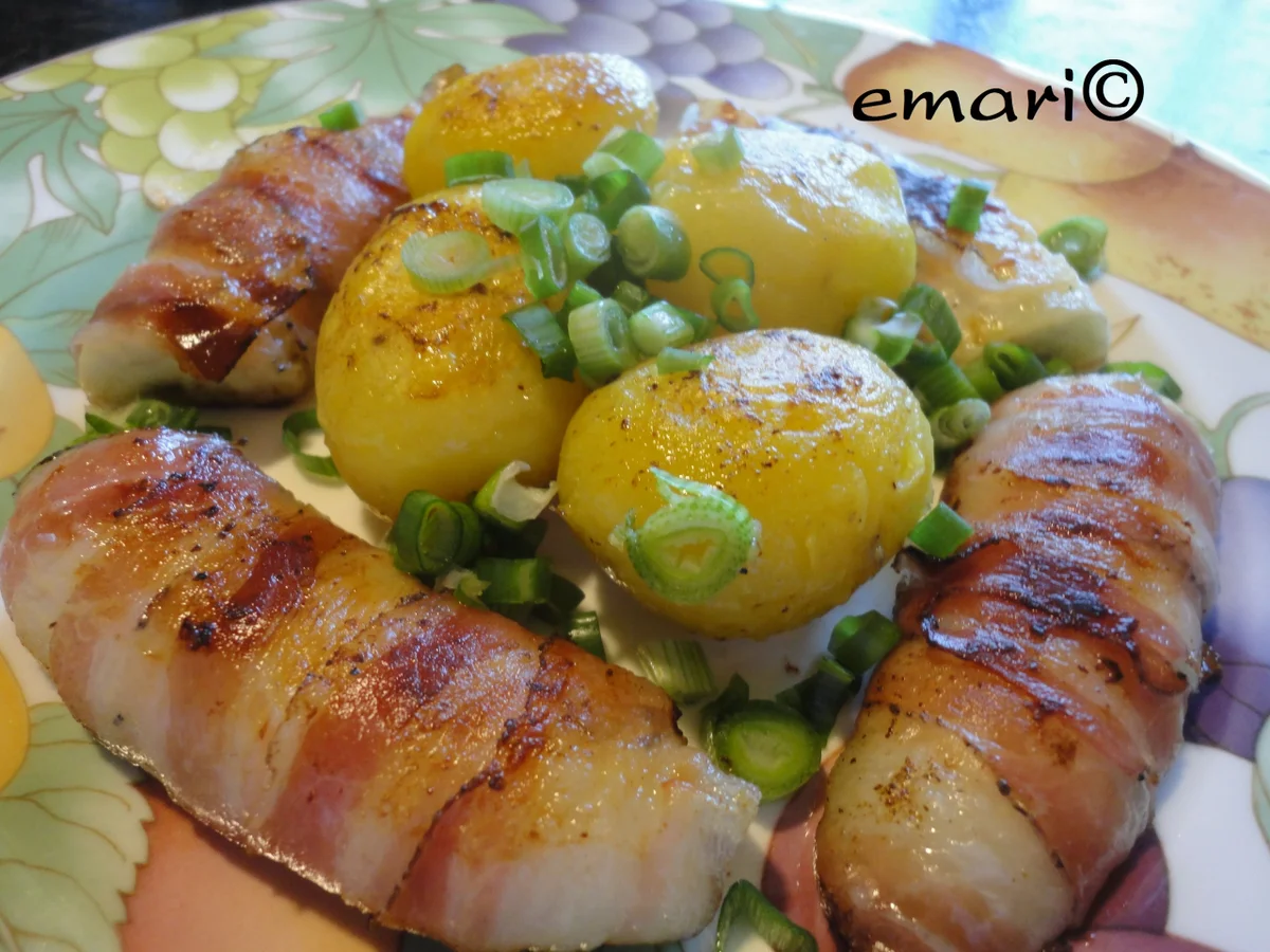 Rezept: gebratene Bananen im Speck Mantel Bild Nr. 1756 gebratene Bananen im Speck Mantel - Rezept - Bild Nr. 1756