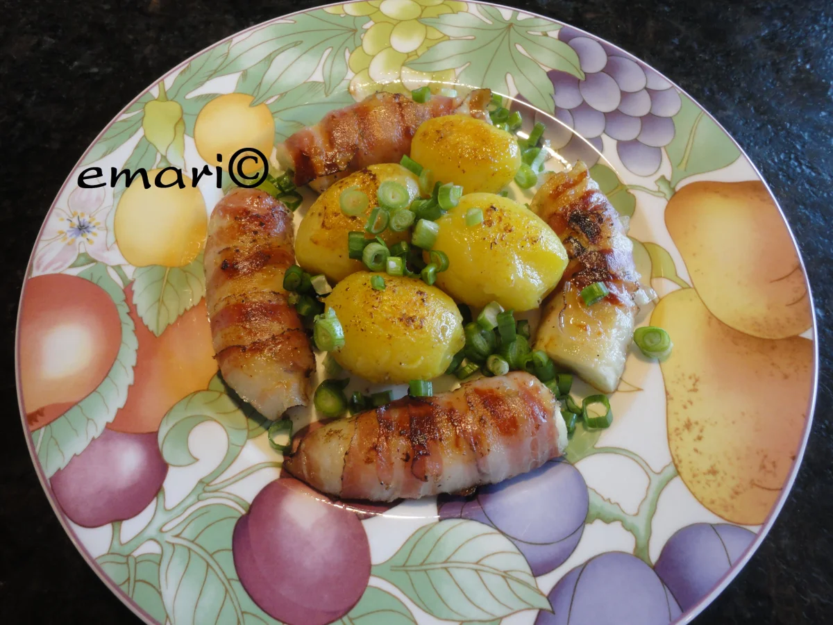 Rezept: gebratene Bananen im Speck Mantel Bild Nr. 1757 gebratene Bananen im Speck Mantel - Rezept - Bild Nr. 1757