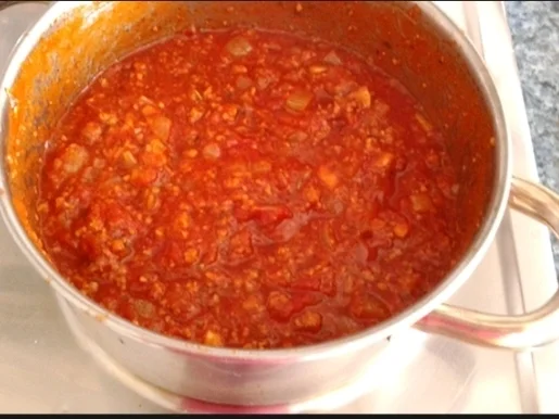 Sauce Bolognese an „Pasta all' Uovo“ &  Cocktailtomaten - Rezept - Bild Nr. 1787