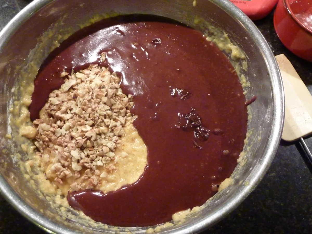 Bananen-Schokolade-Walnuss Kuchen - Rezept - Bild Nr. 1834