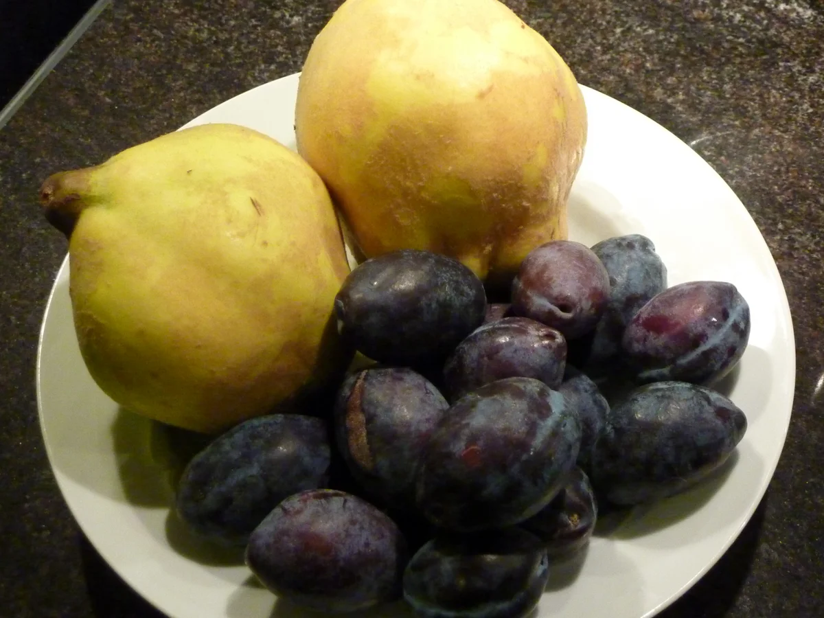 Rezept: Quitten-Zwetschgen Marmelade Bild Nr. 1831 Quitten-Zwetschgen Marmelade - Rezept - Bild Nr. 1831