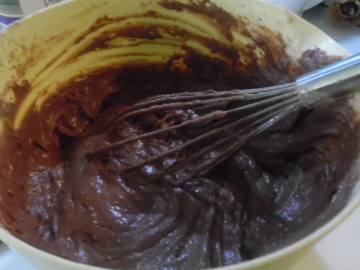 Schoko-Kuchen mit versunkenen Birnen - Rezept - Bild Nr. 1893