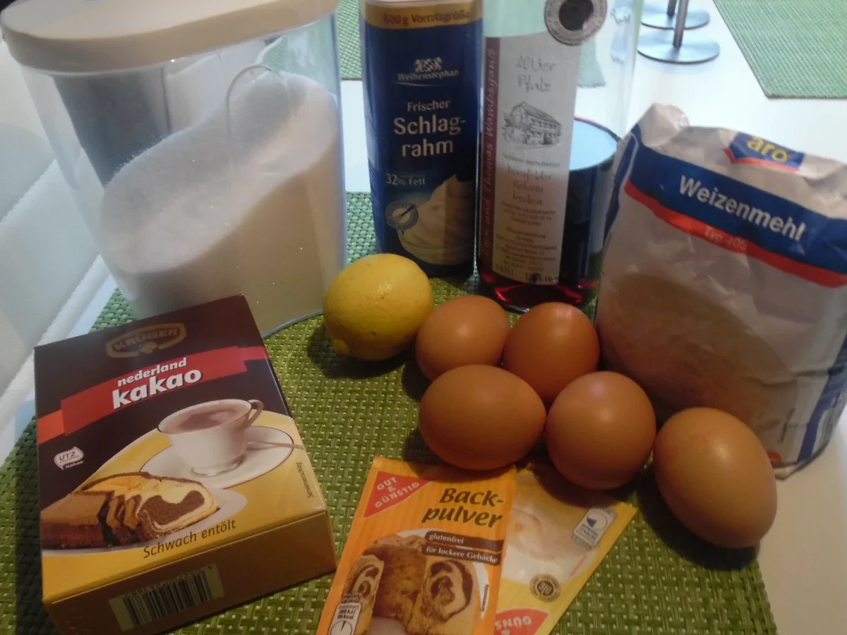 Schoko-Kuchen mit versunkenen Birnen - Rezept - Bild Nr. 1899