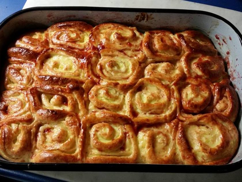 Puddingschnecken mit Teig und Trockenhefe - Rezept mit Bild - kochbar.de