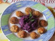 Lila Möhren-Kartoffelstampf mit panierten Champignons - Rezept - Bild Nr. 1880