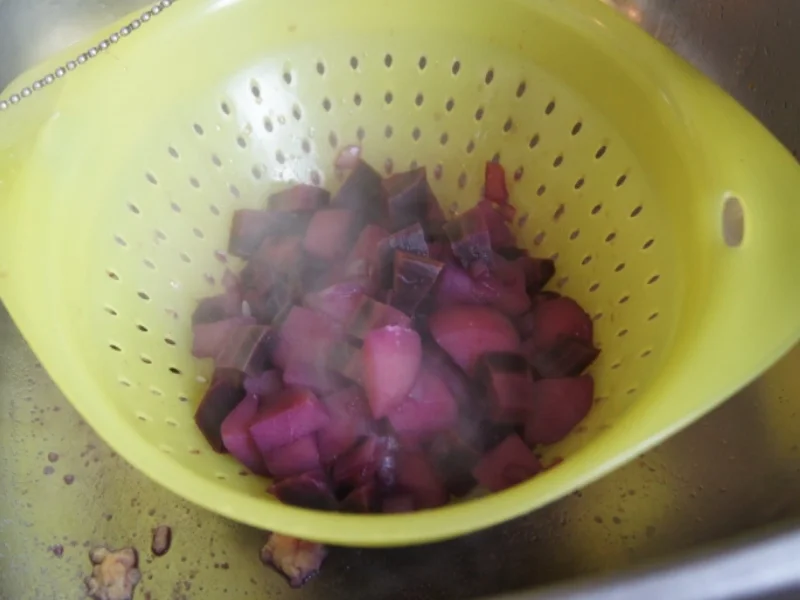 Lila Möhren-Kartoffelstampf mit panierten Champignons - Rezept - Bild Nr. 1884