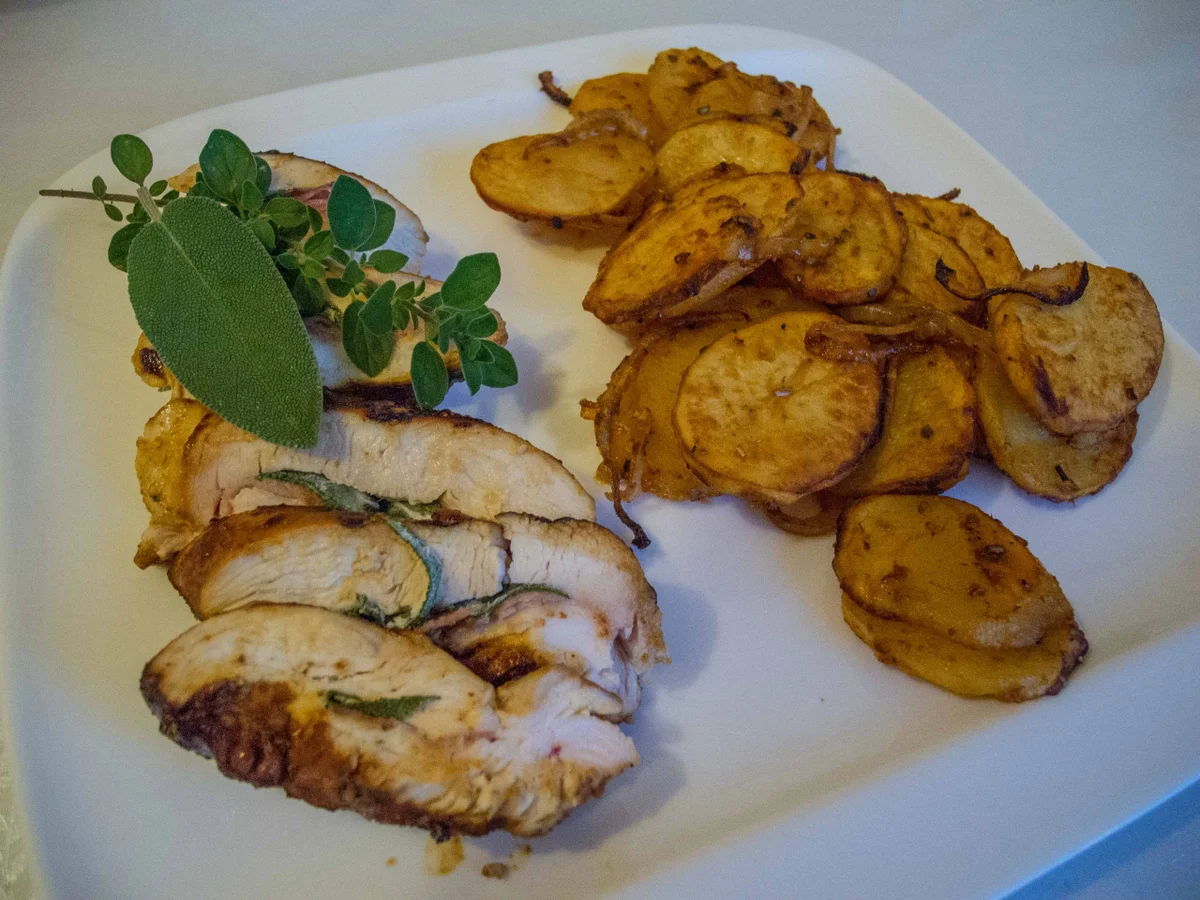 Rezept: Hähnchenbrust-Saltimbocca Bild Nr. 1891 Hähnchenbrust-Saltimbocca - Rezept - Bild Nr. 1891