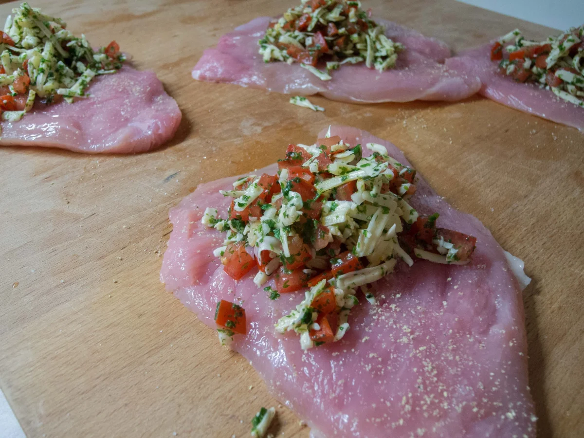 Gefüllte Schnitzel mit Jägersoße - Rezept - Bild Nr. 1893