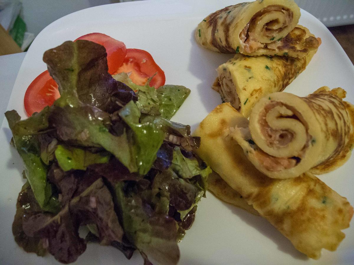Herzhaft gefüllte Pfannkuchen Rezepte