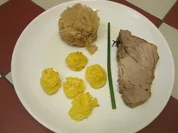 Rosmarin-Honig-Senf-Braten mit Furzkraut und Herzoginnen Kartoffeln - Rezept - Bild Nr. 1901