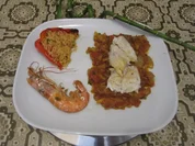 Rezept: Stockfisch (alternativ Dorade) auf Schmorgemรผse mit Couscous Bild Nr. 1902 Stockfisch (alternativ Dorade) auf Schmorgemรผse mit Couscous - Rezept - Bild Nr. 1902