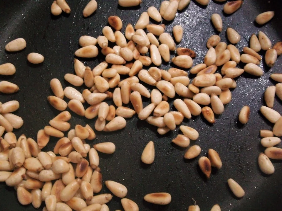 Rezept: Spaghetti mit Basilikum-Grana-Padano-Soße und knuspriges Hähnchenfilet Bild Nr. 1905 Spaghetti mit Basilikum-Grana-Padano-Soße und knuspriges Hähnchenfilet - Rezept - Bild Nr. 1905