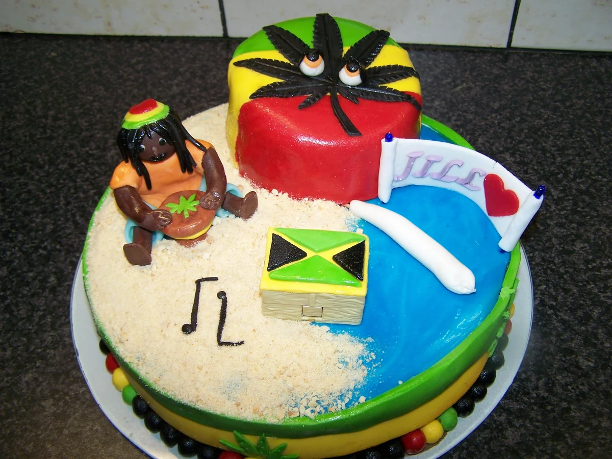 Rezept: JILL's Traum von einer Reggae - Torte Bild Nr. 1938 JILL's Traum von einer Reggae - Torte - Rezept - Bild Nr. 1938