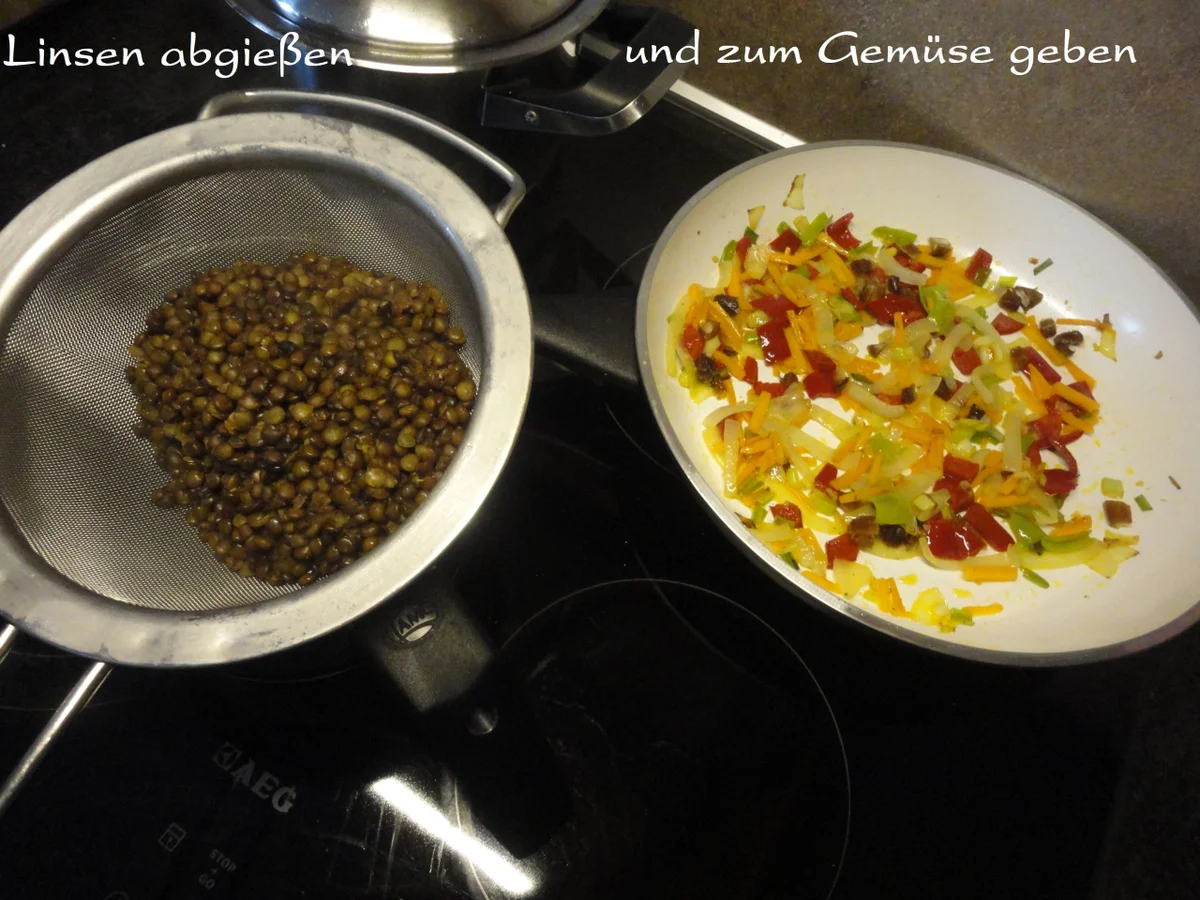 Rezept: Orientalische Linsen Pfanne Bild Nr. 1939 Orientalische Linsen Pfanne - Rezept - Bild Nr. 1939