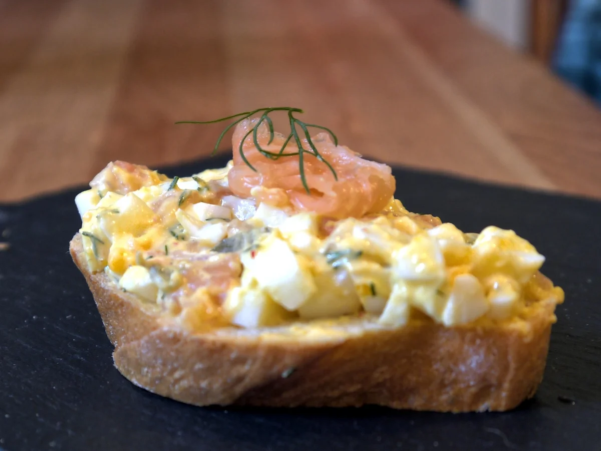 Eiersalat mit Lachs - Rezept - Bild Nr. 1945