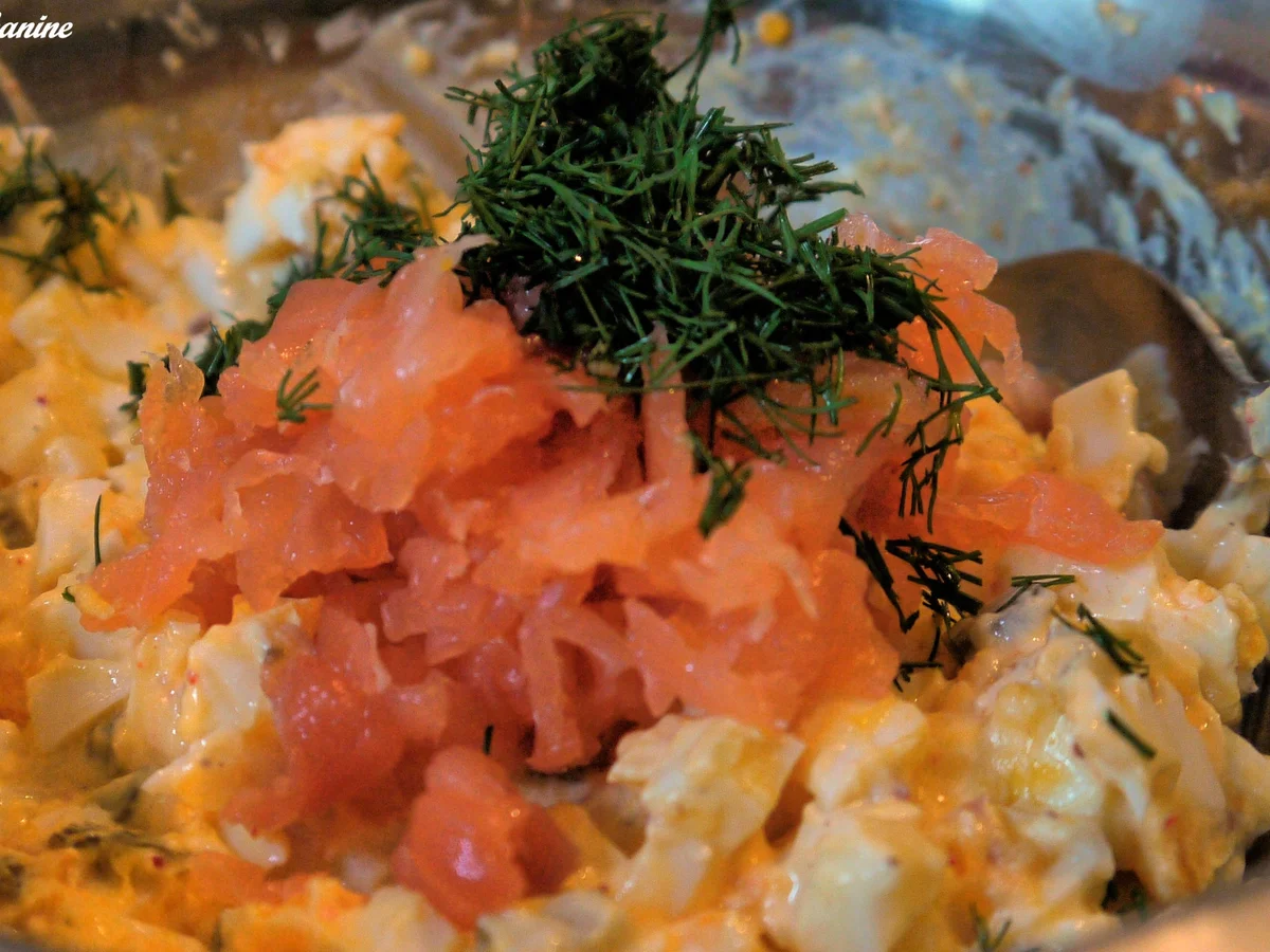 Eiersalat mit Lachs - Rezept - Bild Nr. 1952