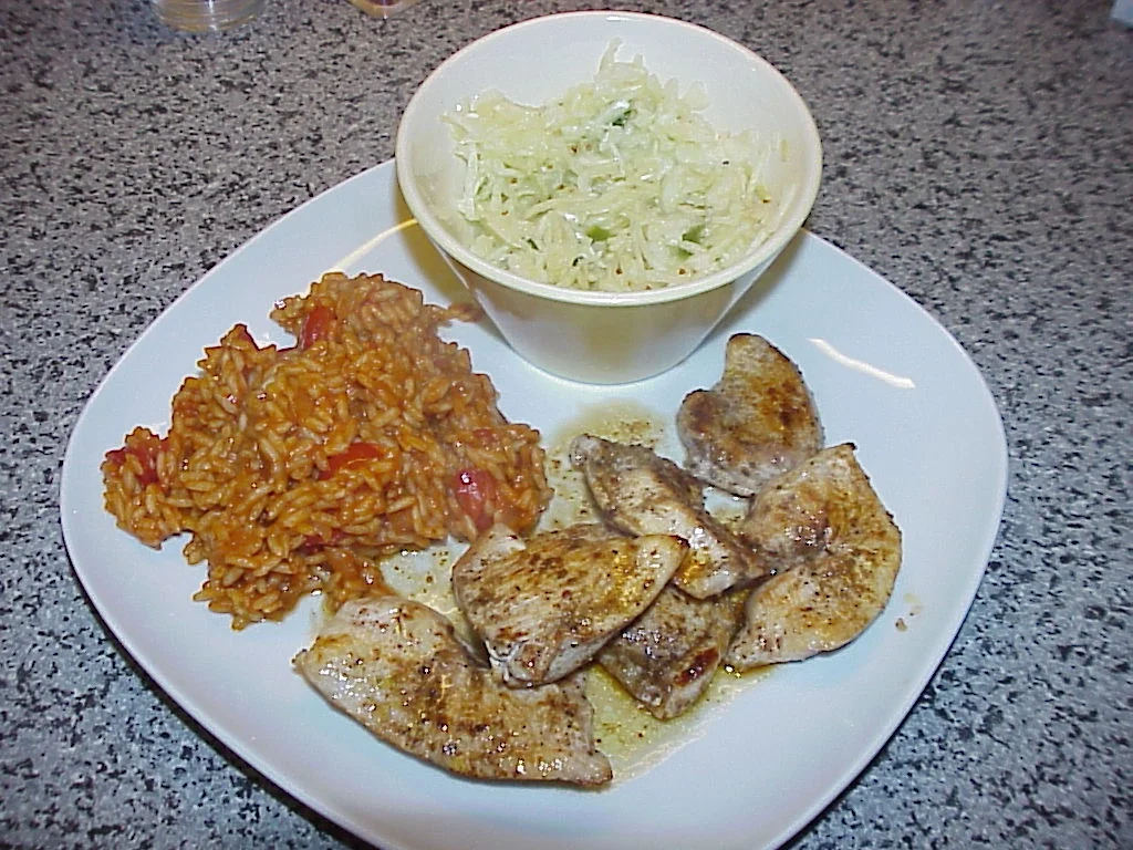 Rezept: Hähnchenfilet auf Tomatenreis Bild Nr. 1967 Hähnchenfilet auf Tomatenreis - Rezept - Bild Nr. 1967