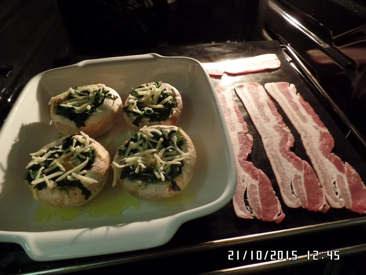 Gefüllte große Champignons - Rezept - Bild Nr. 1973