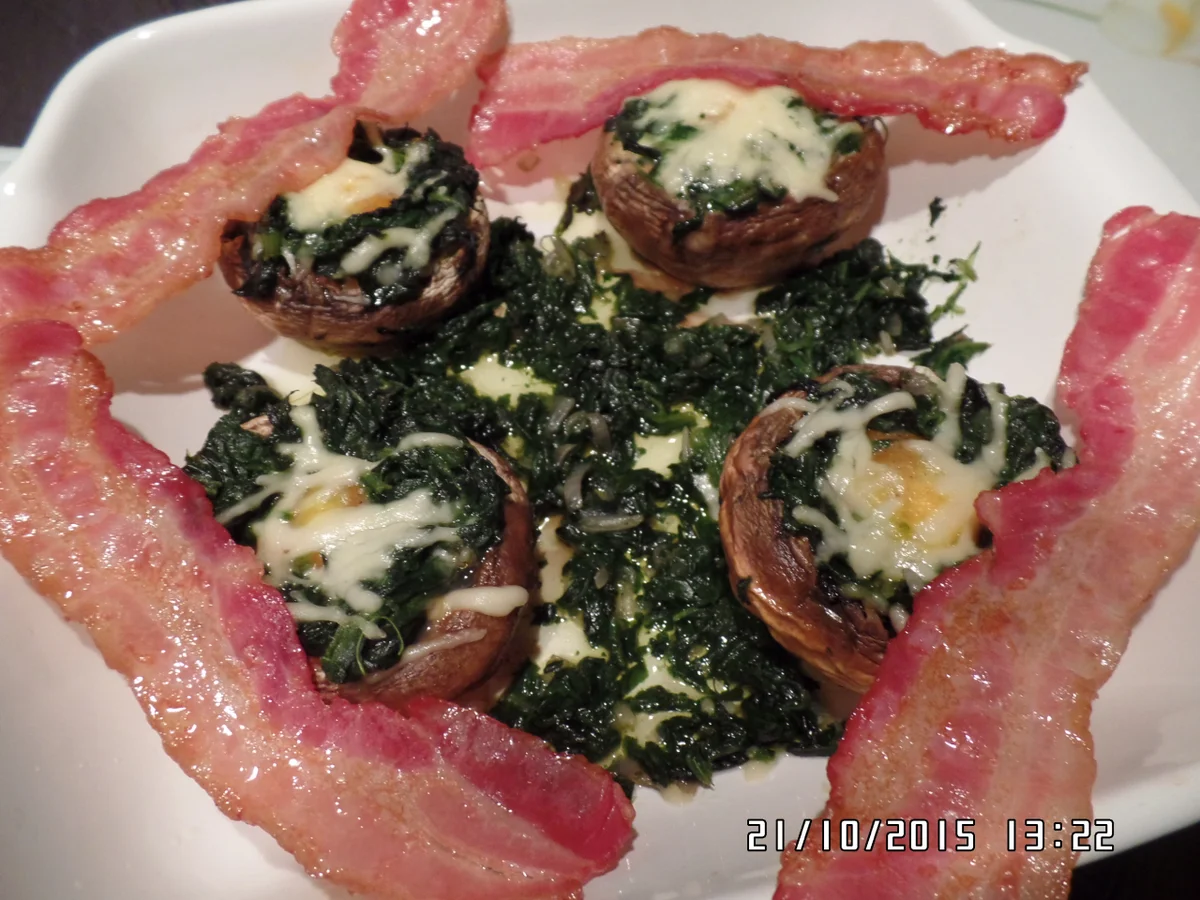 Gefüllte große Champignons - Rezept - Bild Nr. 1976