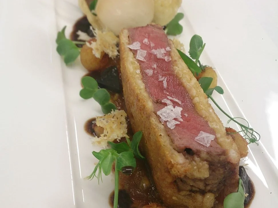 Rinderfilet Piccata mit  Grana Padanoeis, herbstlichem Birnenchutney und Trüffeljus - Rezept - Bild Nr. 1987