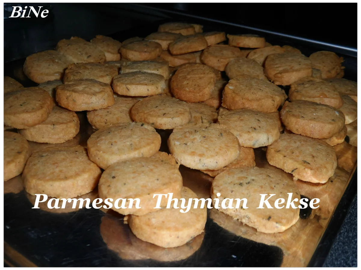 Rezept: BiNe` S PARMESAN THYMIAN KEKSE Bild Nr. 1998 BiNe` S PARMESAN THYMIAN KEKSE - Rezept - Bild Nr. 1998