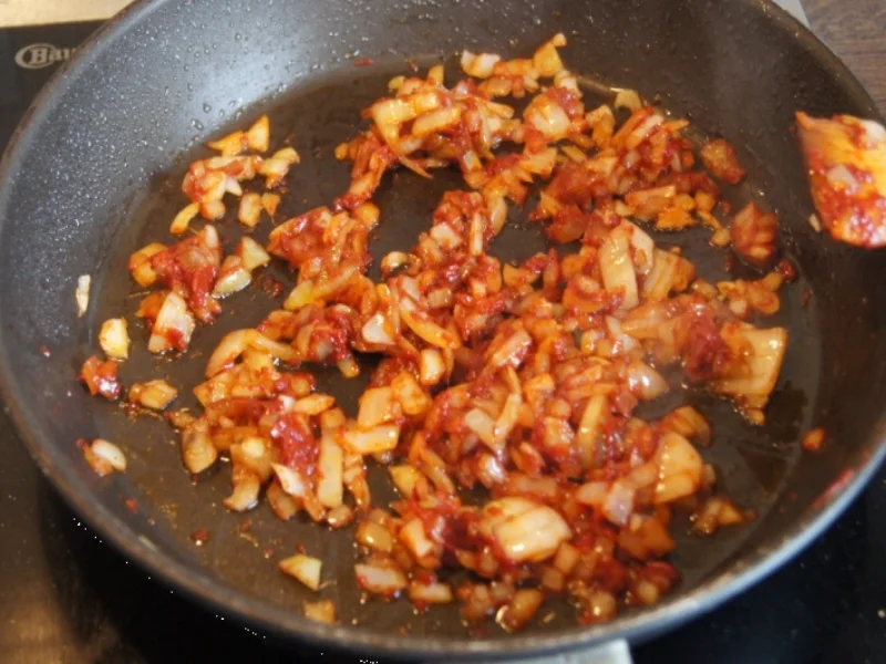 Hähnchenbrustfilet-Schaschlik mit Zwiebel-Tomaten-Ananassauce - Rezept - Bild Nr. 2003