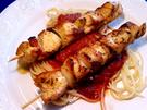 Puten-Spießchen*  auf Spaghetti mit würziger Tomatensoße - Rezept - Bild Nr. 2017