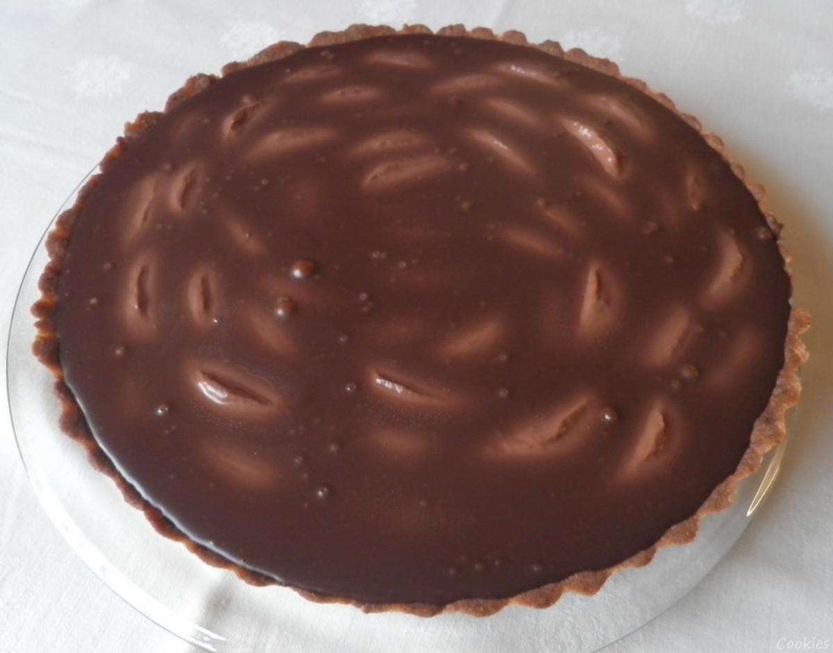 Schokoladen - Tarte ... mit Safranbirnen - Rezept - Bild Nr. 2044