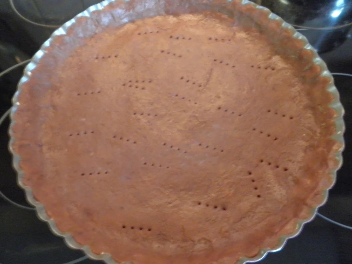 Schokoladen - Tarte ... mit Safranbirnen - Rezept - Bild Nr. 2048