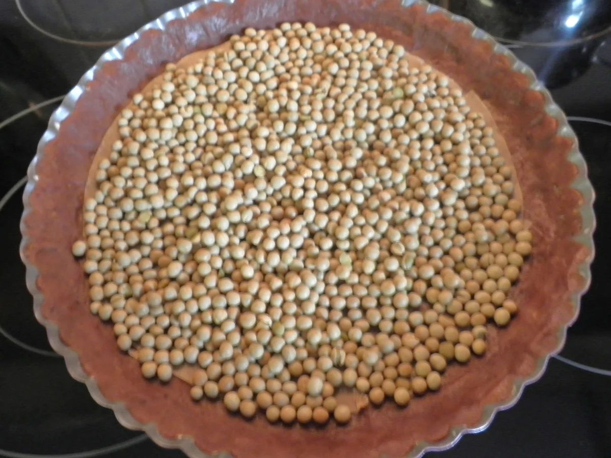 Schokoladen - Tarte ... mit Safranbirnen - Rezept - Bild Nr. 2049