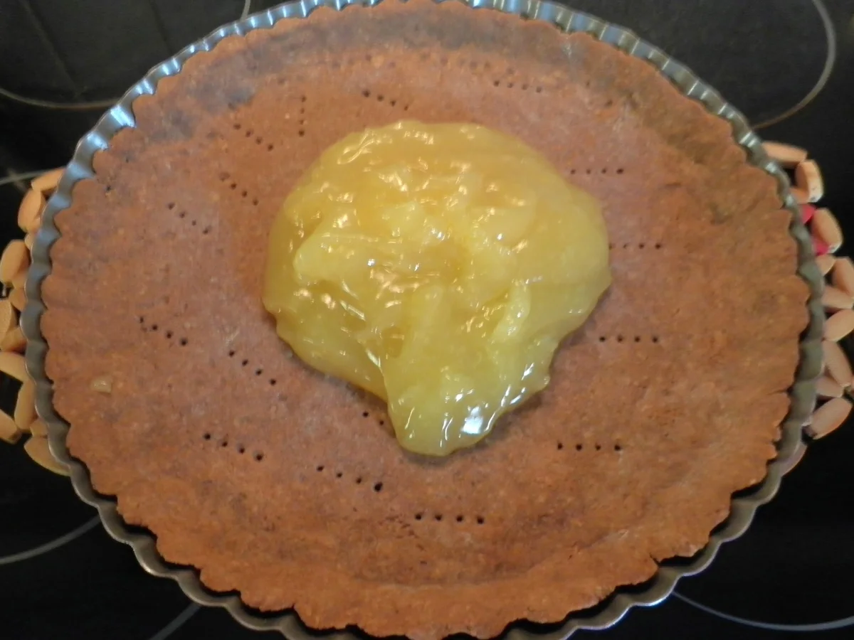 Schokoladen - Tarte ... mit Safranbirnen - Rezept - Bild Nr. 2056