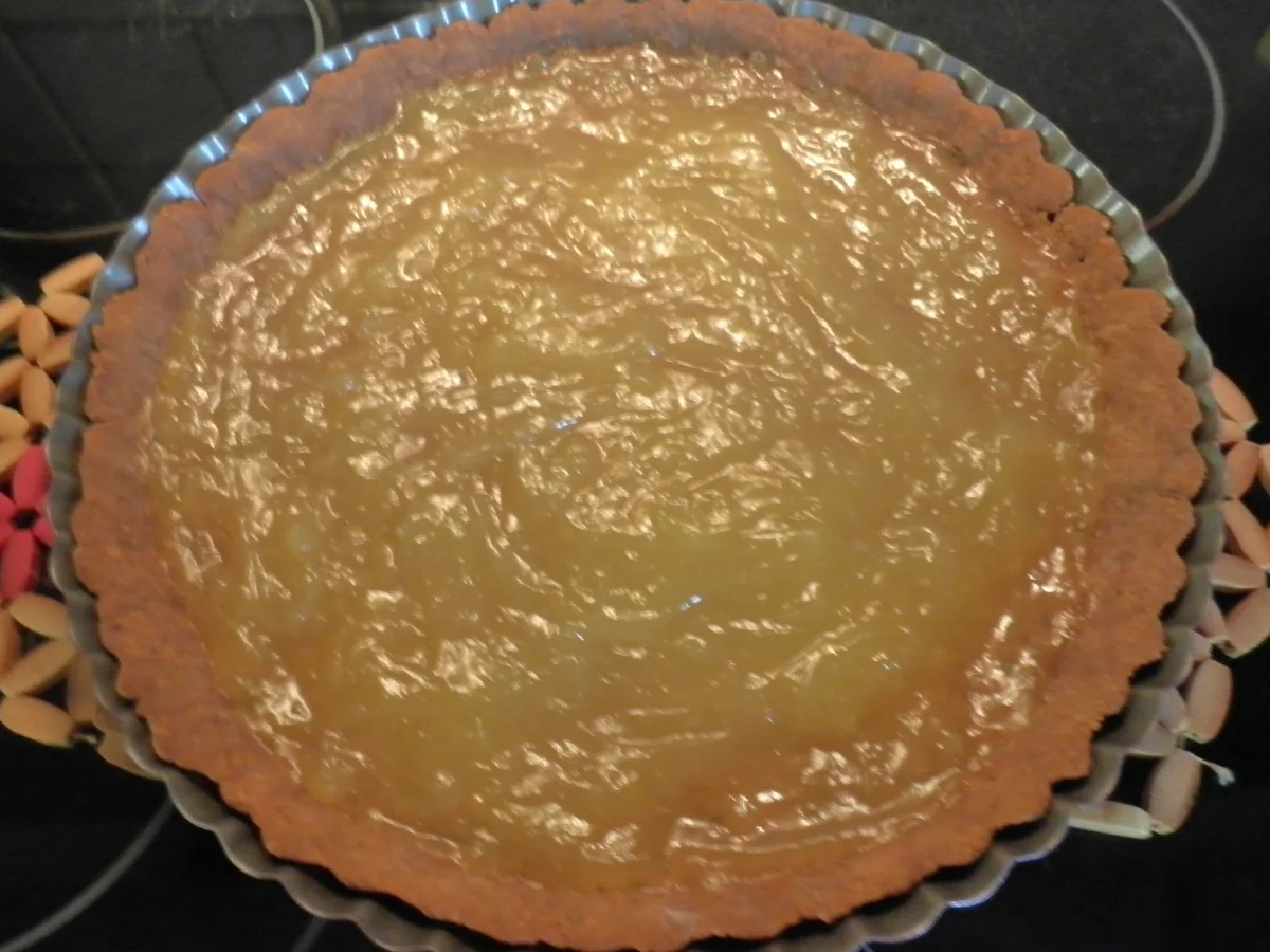 Schokoladen - Tarte ... mit Safranbirnen - Rezept - Bild Nr. 2057