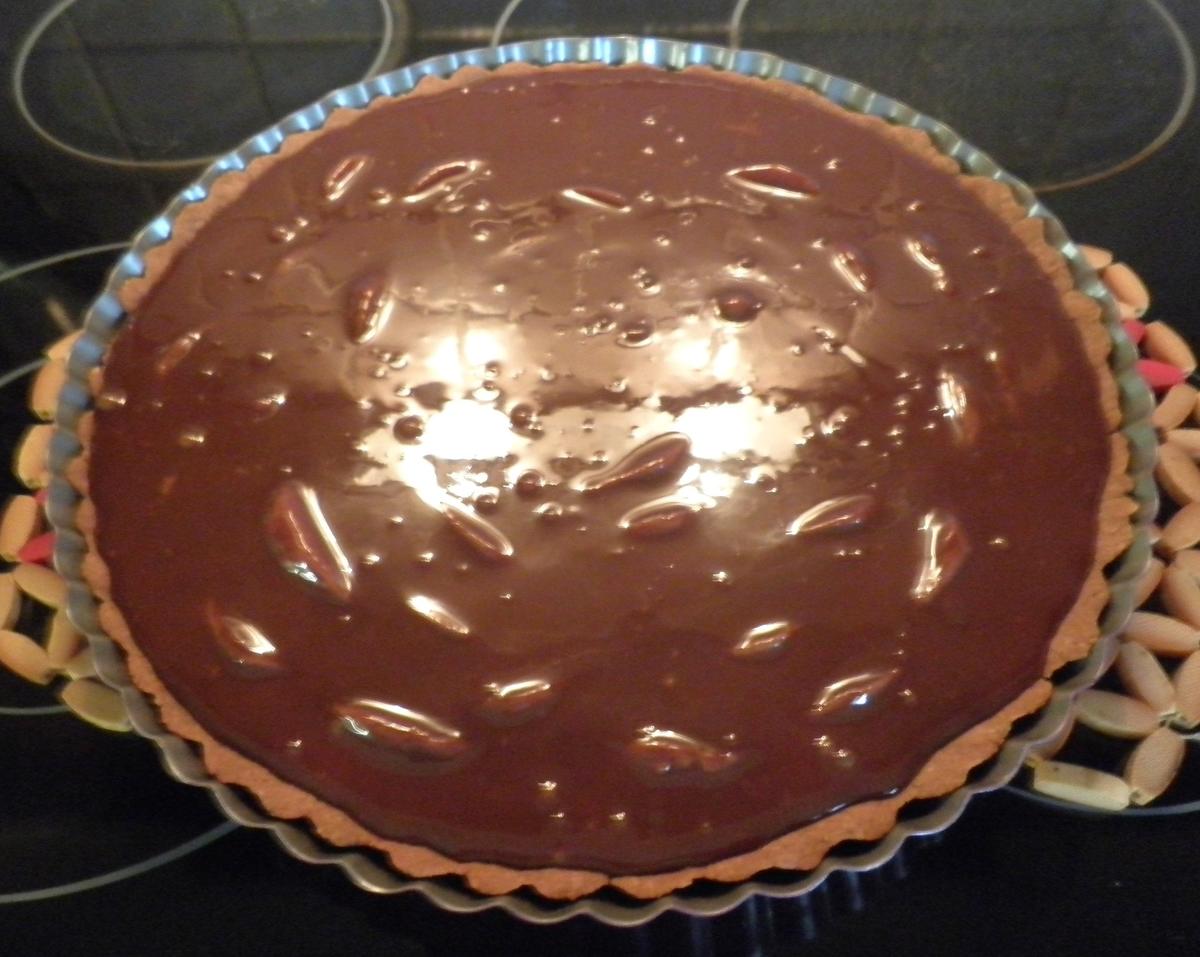 Schokoladen - Tarte ... mit Safranbirnen - Rezept - Bild Nr. 2062