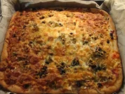 Rezept: Bunte Pizza mit Quark- Öl-Teig pikant Bild Nr. 2042 Bunte Pizza mit Quark- Öl-Teig pikant - Rezept - Bild Nr. 2042