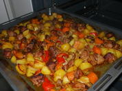 Putenschmorfleisch mit Gemüse vom Blech - Rezept - Bild Nr. 2050