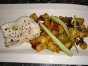 Brotsalat mit Steinbeißer und Tomatenmousse - Rezept - Bild Nr. 2112