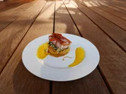 Lachs Saltimbocca mit Kürbis- Käse -Spinatrisotto - Rezept - Bild Nr. 2106